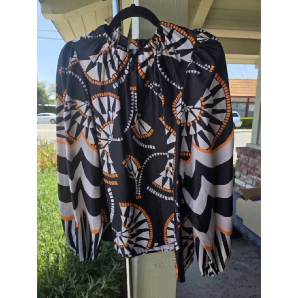 NEW EMILY LOVELOCK women's lily blouse in black